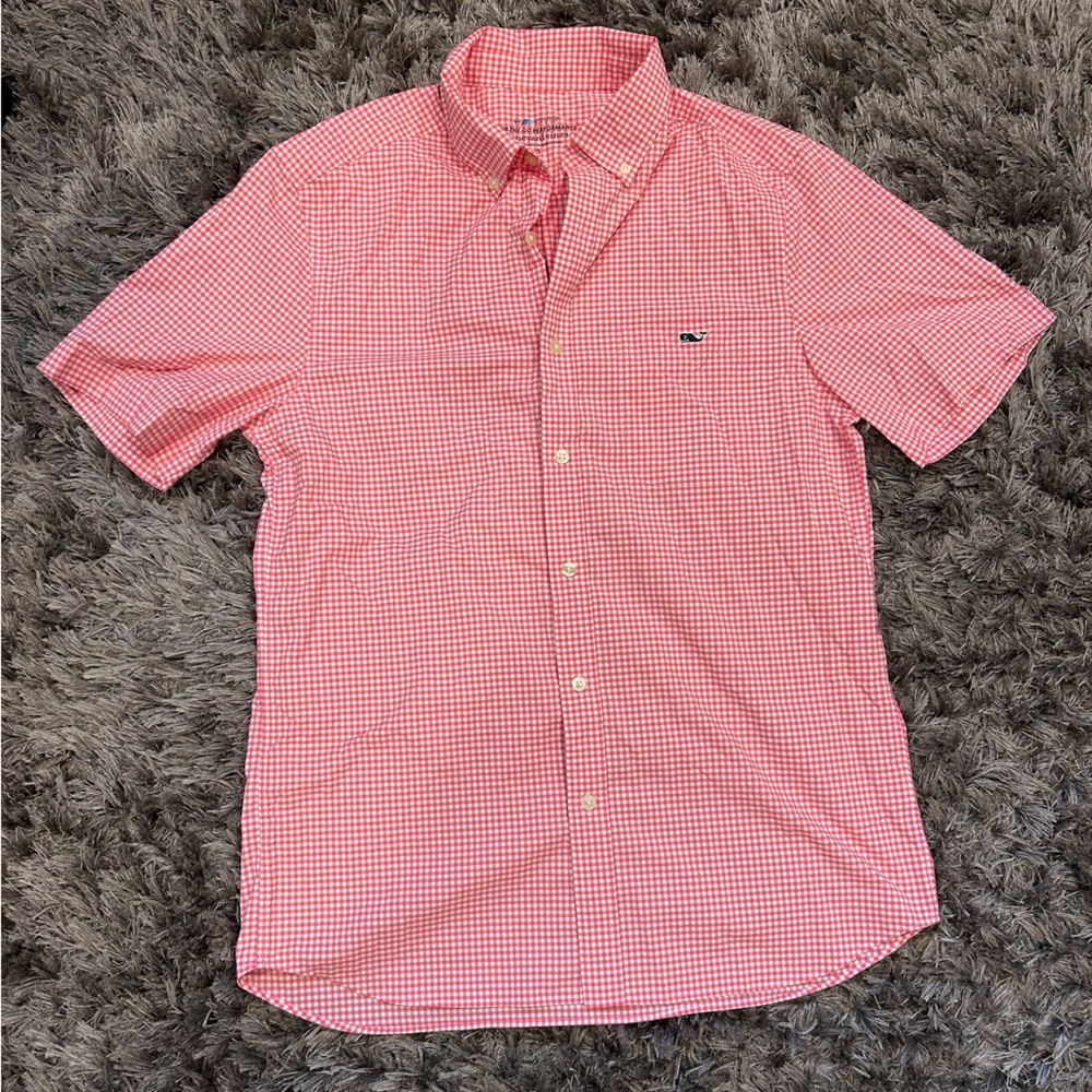 Vineyard Vines Pink Casual Button Down Shirt